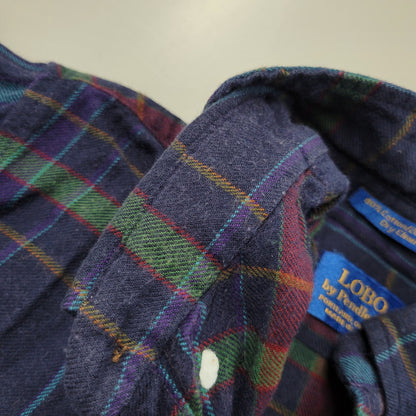 【中古品】【メンズ】 LOBO BY PENDLETON ロボ ペンドルトン CHECK L/S SHIRT チェック ロングスリーブ シャツ USA製 長袖 146-260610-as-14-izu サイズ：XL カラー：マルチカラー 万代Net店