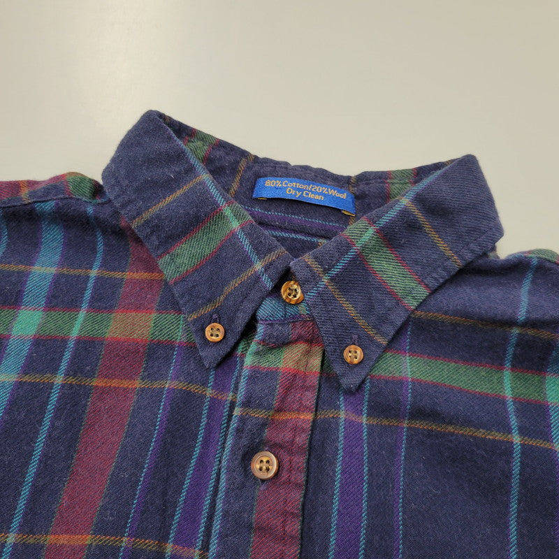 【中古品】【メンズ】 LOBO BY PENDLETON ロボ ペンドルトン CHECK L/S SHIRT チェック ロングスリーブ シャツ USA製 長袖 146-260610-as-14-izu サイズ：XL カラー：マルチカラー 万代Net店