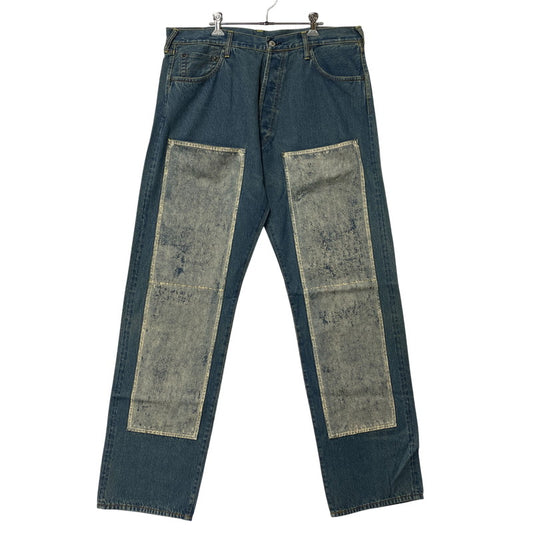 【中古品】【メンズ】 EVISU エヴィス LOT.0001 W カモメ DOUBLEKNEE PAINT DENIM PANTS ダブルニー ペイント デニム パンツ ボトムス 156-260522-kh-04-izu サイズ：38 カラー：インディゴ 万代Net店