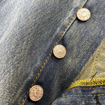 【中古品】【メンズ】 EVISU エヴィス LOT.0001 W カモメ DOUBLEKNEE PAINT DENIM PANTS ダブルニー ペイント デニム パンツ ボトムス 156-260522-kh-04-izu サイズ：38 カラー：インディゴ 万代Net店