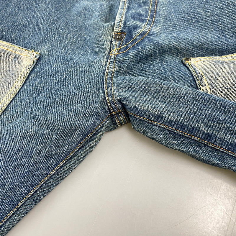 【中古品】【メンズ】 EVISU エヴィス LOT.0001 W カモメ DOUBLEKNEE PAINT DENIM PANTS ダブルニー ペイント デニム パンツ ボトムス 156-260522-kh-04-izu サイズ：38 カラー：インディゴ 万代Net店