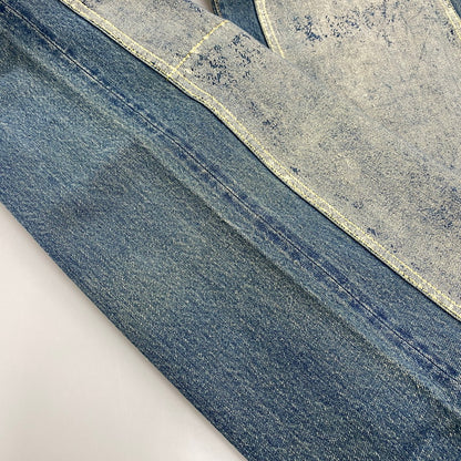 【中古品】【メンズ】 EVISU エヴィス LOT.0001 W カモメ DOUBLEKNEE PAINT DENIM PANTS ダブルニー ペイント デニム パンツ ボトムス 156-260522-kh-04-izu サイズ：38 カラー：インディゴ 万代Net店