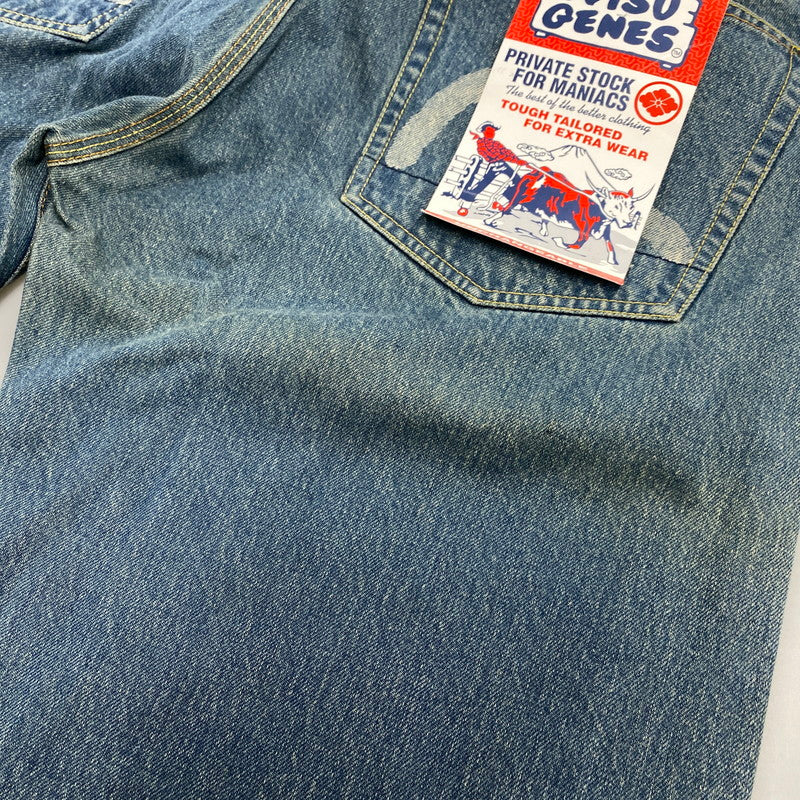 【中古品】【メンズ】 EVISU エヴィス LOT.0001 W カモメ DOUBLEKNEE PAINT DENIM PANTS ダブルニー ペイント デニム パンツ ボトムス 156-260522-kh-04-izu サイズ：38 カラー：インディゴ 万代Net店
