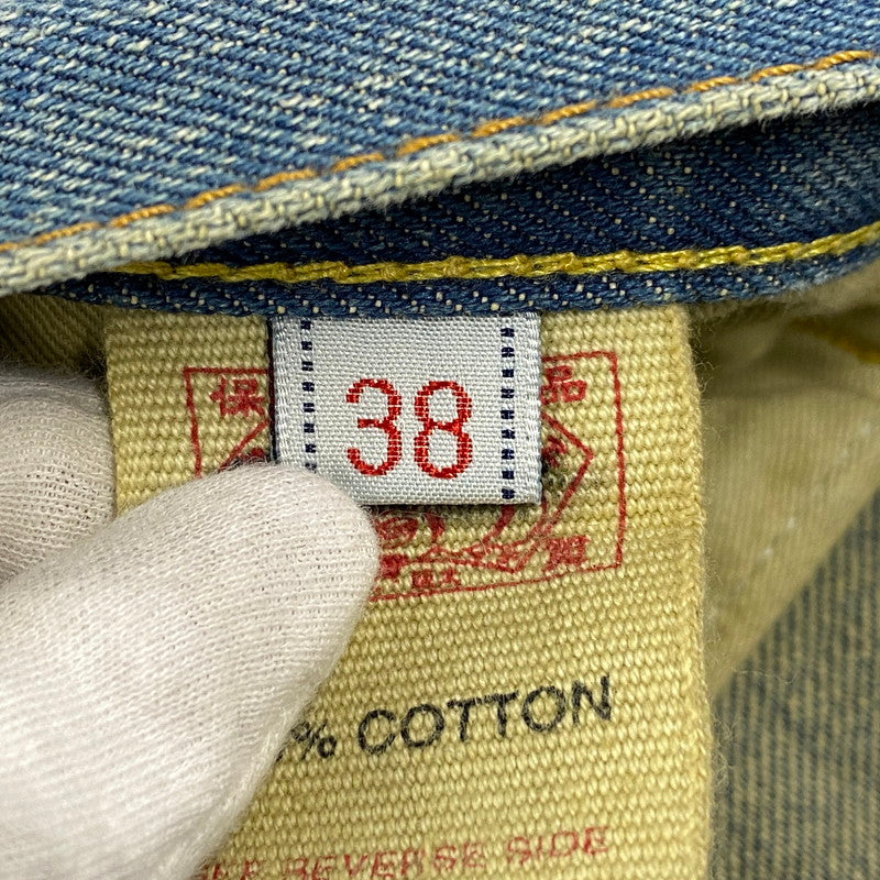 【中古品】【メンズ】 EVISU エヴィス LOT.0001 W カモメ DOUBLEKNEE PAINT DENIM PANTS ダブルニー ペイント デニム パンツ ボトムス 156-260522-kh-04-izu サイズ：38 カラー：インディゴ 万代Net店