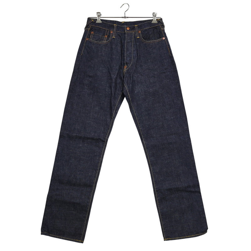 【中古品】【メンズ】 EVISU エヴィス PAINT CINCH BACK DENIM PANTS ペイント シンチバック デニムパンツ 大黒様 刺繍 カモメ ジーンズ 156-260522-as-19-izu サイズ：32 カラー：インディゴ 万代Net店