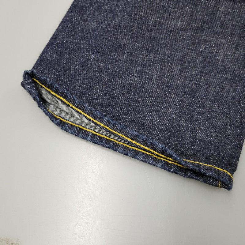 【中古品】【メンズ】 EVISU エヴィス PAINT CINCH BACK DENIM PANTS ペイント シンチバック デニムパンツ 大黒様 刺繍 カモメ ジーンズ 156-260522-as-19-izu サイズ：32 カラー：インディゴ 万代Net店