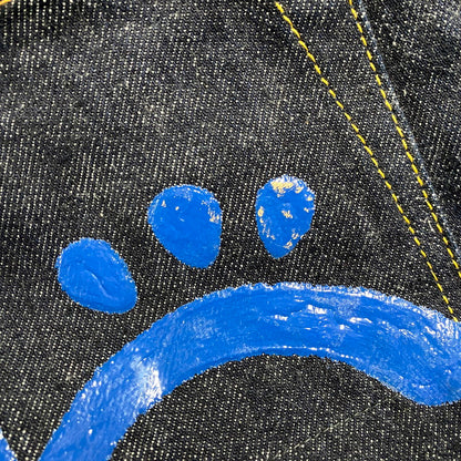 【中古品】【メンズ】 EVISU エヴィス LOT:2020 新恵美寿神頭 カモメ 目 PAINT DENIM PANTS ペイント デニム パンツ ボトムス 156-260522-kh-06-izu サイズ：42×32 カラー：インディゴ 万代Net店