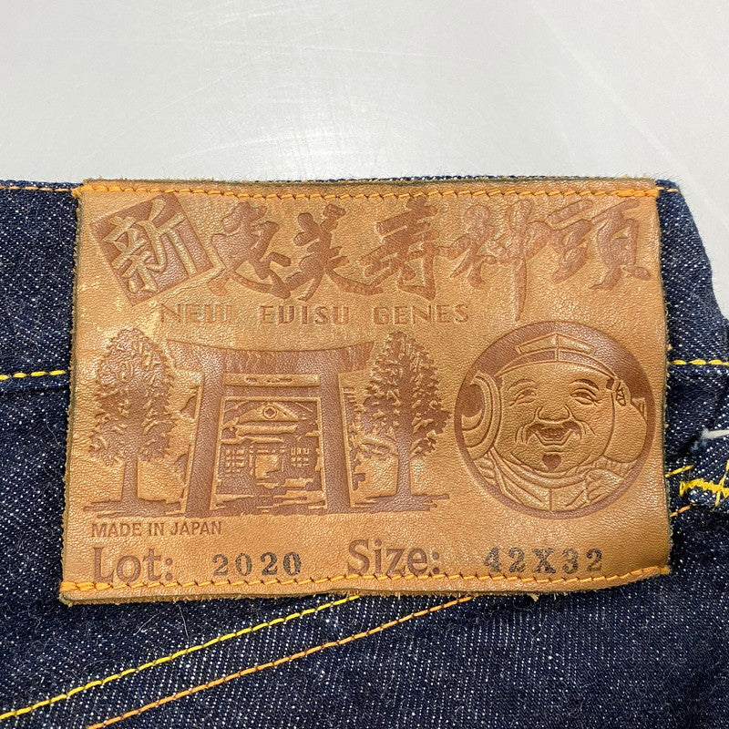 【中古品】【メンズ】 EVISU エヴィス LOT:2020 新恵美寿神頭 カモメ 目 PAINT DENIM PANTS ペイント デニム パンツ ボトムス 156-260522-kh-06-izu サイズ：42×32 カラー：インディゴ 万代Net店