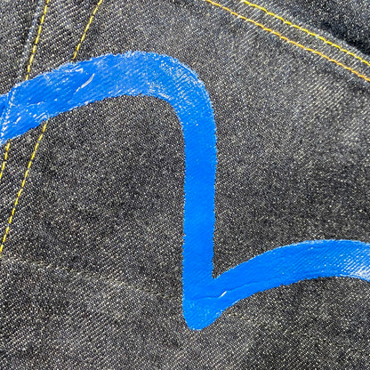 【中古品】【メンズ】 EVISU エヴィス LOT.2001 W カモメ PAINT DENIM PANTS ペイント デニム パンツ ボトムス 156-260522-kh-05-izu サイズ：42×32 カラー：インディゴ 万代Net店