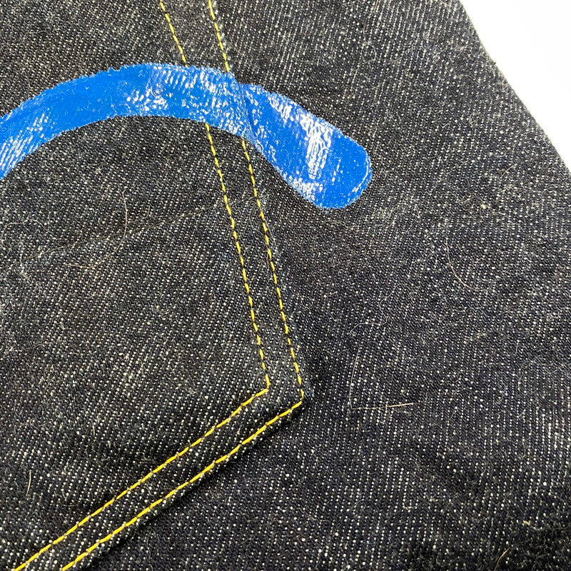 【中古品】【メンズ】 EVISU エヴィス LOT.2001 W カモメ PAINT DENIM PANTS ペイント デニム パンツ ボトムス 156-260522-kh-05-izu サイズ：42×32 カラー：インディゴ 万代Net店