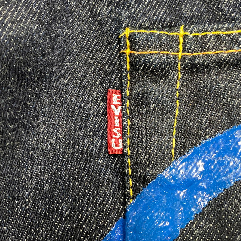 【中古品】【メンズ】 EVISU エヴィス LOT.2001 W カモメ PAINT DENIM PANTS ペイント デニム パンツ ボトムス 156-260522-kh-05-izu サイズ：42×32 カラー：インディゴ 万代Net店