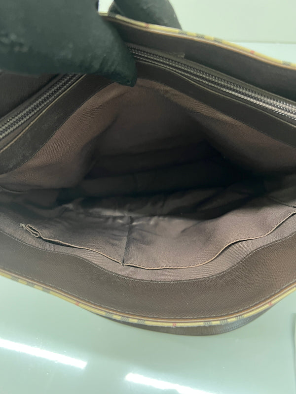【中古品】【レディース】 BURBERRY バーバリー NOVA CHECK CANVAS TOTE BAG ノバチェック キャンバス トートバッグ カバン 178-260704-kk-03-hon カラー：ベージュ 万代Net店