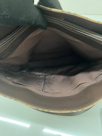 【中古品】【レディース】 BURBERRY バーバリー NOVA CHECK CANVAS TOTE BAG ノバチェック キャンバス トートバッグ カバン 178-260704-kk-03-hon カラー：ベージュ 万代Net店