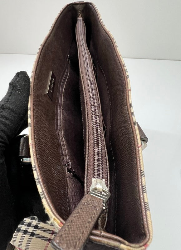 【中古品】【レディース】 BURBERRY バーバリー NOVA CHECK CANVAS TOTE BAG ノバチェック キャンバス トートバッグ カバン 178-260704-kk-03-hon カラー：ベージュ 万代Net店