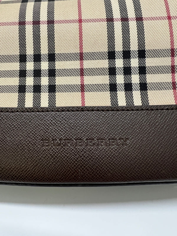 【中古品】【レディース】 BURBERRY バーバリー NOVA CHECK CANVAS TOTE BAG ノバチェック キャンバス トートバッグ カバン 178-260704-kk-03-hon カラー：ベージュ 万代Net店