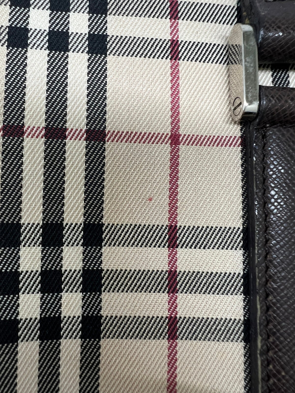 【中古品】【レディース】 BURBERRY バーバリー NOVA CHECK CANVAS TOTE BAG ノバチェック キャンバス トートバッグ カバン 178-260704-kk-03-hon カラー：ベージュ 万代Net店