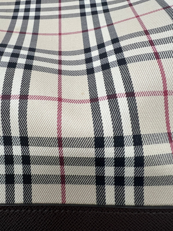 【中古品】【レディース】 BURBERRY バーバリー NOVA CHECK CANVAS TOTE BAG ノバチェック キャンバス トートバッグ カバン 178-260704-kk-03-hon カラー：ベージュ 万代Net店