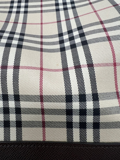 【中古品】【レディース】 BURBERRY バーバリー NOVA CHECK CANVAS TOTE BAG ノバチェック キャンバス トートバッグ カバン 178-260704-kk-03-hon カラー：ベージュ 万代Net店