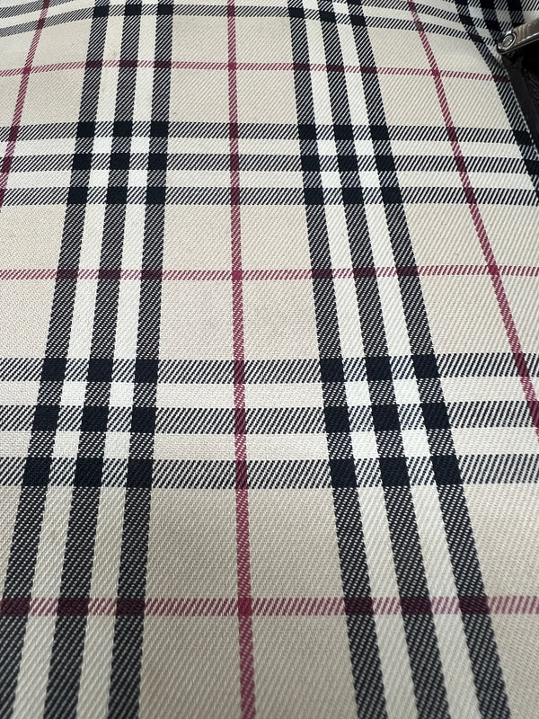 【中古品】【レディース】 BURBERRY バーバリー NOVA CHECK CANVAS TOTE BAG ノバチェック キャンバス トートバッグ カバン 178-260704-kk-03-hon カラー：ベージュ 万代Net店