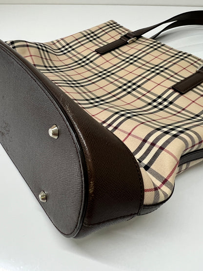 【中古品】【レディース】 BURBERRY バーバリー NOVA CHECK CANVAS TOTE BAG ノバチェック キャンバス トートバッグ カバン 178-260704-kk-03-hon カラー：ベージュ 万代Net店