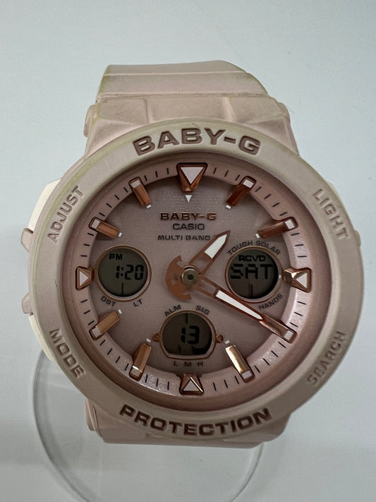 【現状渡し品】【レディース】 CASIO カシオ BABY-G BEACH TRAVELER SERIES BGA-2500-4AJF ベイビージー ビーチ・トラベラー・シリーズ クォーツ 腕時計 G-SHOCK 178-260706-kk-06-hon カラー：ピンク 万代Net店
