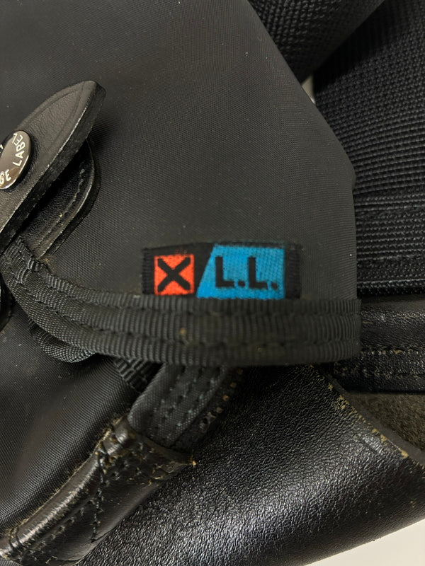 【中古品】【メンズ】 LUGGAGE LABEL ラゲッジレーベル LEATHER BELT NYLON WAIST BAG レザーベルト ナイロンウエストバッグ カバン 178-260705-kk-20-hon カラー：ブラック 万代Net店