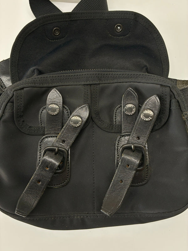 【中古品】【メンズ】 LUGGAGE LABEL ラゲッジレーベル LEATHER BELT NYLON WAIST BAG レザーベルト ナイロンウエストバッグ カバン 178-260705-kk-20-hon カラー：ブラック 万代Net店