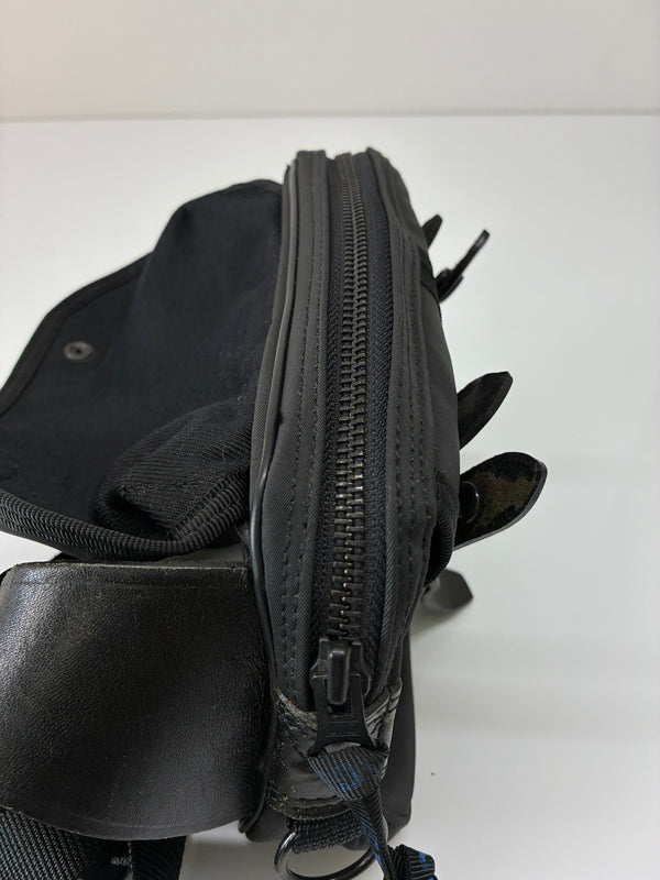 【中古品】【メンズ】 LUGGAGE LABEL ラゲッジレーベル LEATHER BELT NYLON WAIST BAG レザーベルト ナイロンウエストバッグ カバン 178-260705-kk-20-hon カラー：ブラック 万代Net店
