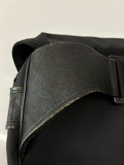 【中古品】【メンズ】 LUGGAGE LABEL ラゲッジレーベル LEATHER BELT NYLON WAIST BAG レザーベルト ナイロンウエストバッグ カバン 178-260705-kk-20-hon カラー：ブラック 万代Net店
