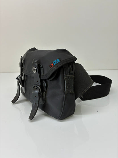 【中古品】【メンズ】 LUGGAGE LABEL ラゲッジレーベル LEATHER BELT NYLON WAIST BAG レザーベルト ナイロンウエストバッグ カバン 178-260705-kk-20-hon カラー：ブラック 万代Net店