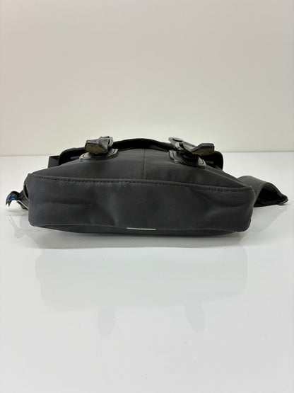 【中古品】【メンズ】 LUGGAGE LABEL ラゲッジレーベル LEATHER BELT NYLON WAIST BAG レザーベルト ナイロンウエストバッグ カバン 178-260705-kk-20-hon カラー：ブラック 万代Net店