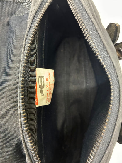 【中古品】【メンズ】 LUGGAGE LABEL ラゲッジレーベル LEATHER BELT NYLON WAIST BAG レザーベルト ナイロンウエストバッグ カバン 178-260705-kk-20-hon カラー：ブラック 万代Net店