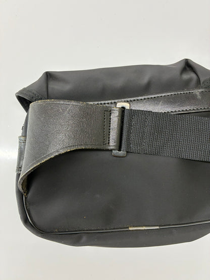 【中古品】【メンズ】 LUGGAGE LABEL ラゲッジレーベル LEATHER BELT NYLON WAIST BAG レザーベルト ナイロンウエストバッグ カバン 178-260705-kk-20-hon カラー：ブラック 万代Net店