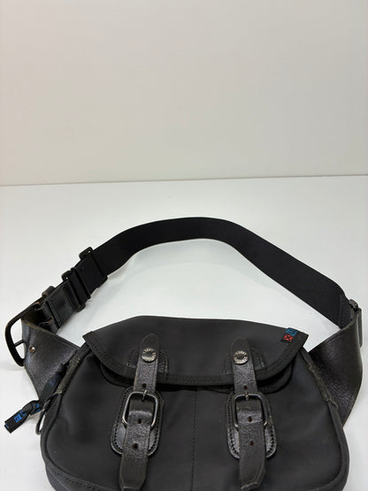 【中古品】【メンズ】 LUGGAGE LABEL ラゲッジレーベル LEATHER BELT NYLON WAIST BAG レザーベルト ナイロンウエストバッグ カバン 178-260705-kk-20-hon カラー：ブラック 万代Net店