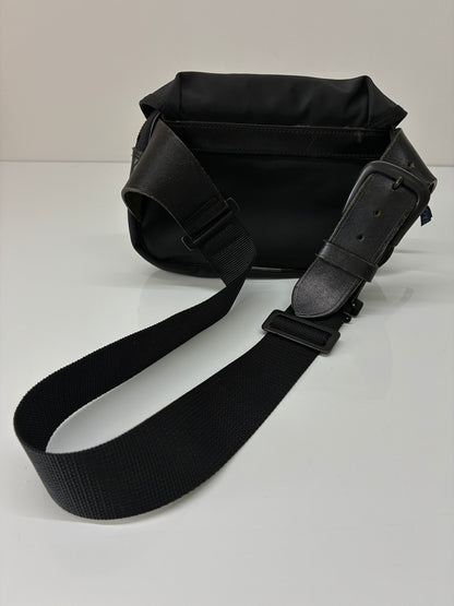 【中古品】【メンズ】 LUGGAGE LABEL ラゲッジレーベル LEATHER BELT NYLON WAIST BAG レザーベルト ナイロンウエストバッグ カバン 178-260705-kk-20-hon カラー：ブラック 万代Net店