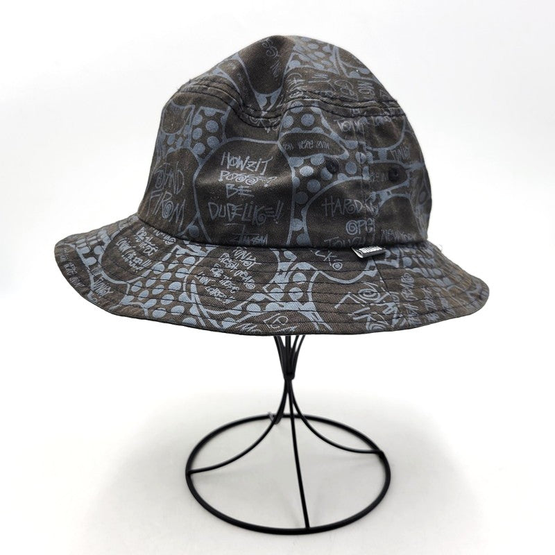 【中古品】【メンズ/レディース】 STUSSY HATS ステューシー POP BUBBLE HAT ポップバブル ハット 帽子 185-260522-as-04-izu サイズ：L/XL カラー：ブラック 万代Net店