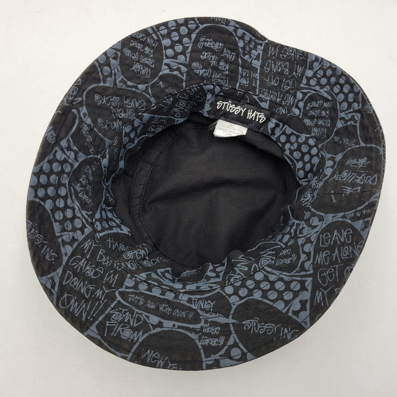 【中古品】【メンズ/レディース】 STUSSY HATS ステューシー POP BUBBLE HAT ポップバブル ハット 帽子 185-260522-as-04-izu サイズ：L/XL カラー：ブラック 万代Net店