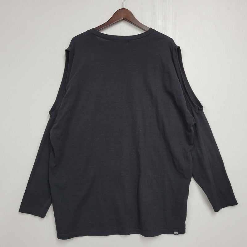 【中古品】【レディース】 HYSTERIC GLAMOUR ヒステリックグラマー 01243CL03 24SS NAUGHTY GIRL OVERSIZE LS TEE ノーティーガール オーバーサイズ ロングスリーブ ティー トップス 長袖 168-260522-cs-14-izu サイズ：F カラー：ブラック 万代Net店