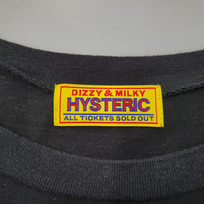 【中古品】【レディース】 HYSTERIC GLAMOUR ヒステリックグラマー 01243CL03 24SS NAUGHTY GIRL OVERSIZE LS TEE ノーティーガール オーバーサイズ ロングスリーブ ティー トップス 長袖 168-260522-cs-14-izu サイズ：F カラー：ブラック 万代Net店