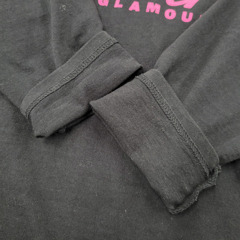【中古品】【レディース】 HYSTERIC GLAMOUR ヒステリックグラマー 01243CL03 24SS NAUGHTY GIRL OVERSIZE LS TEE ノーティーガール オーバーサイズ ロングスリーブ ティー トップス 長袖 168-260522-cs-14-izu サイズ：F カラー：ブラック 万代Net店