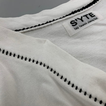 【中古品】【メンズ】 S’YTE サイト UQ-T07-018 AIRY JERSEY BLIND STITCH LAYERED LONG-SLEEVE エアリー ジャージー ブラインド ステッチ レイヤード ロングスリーブ トップス 長袖 140-260528-ya-12-izu サイズ：3 カラー：WHITE 万代Net店