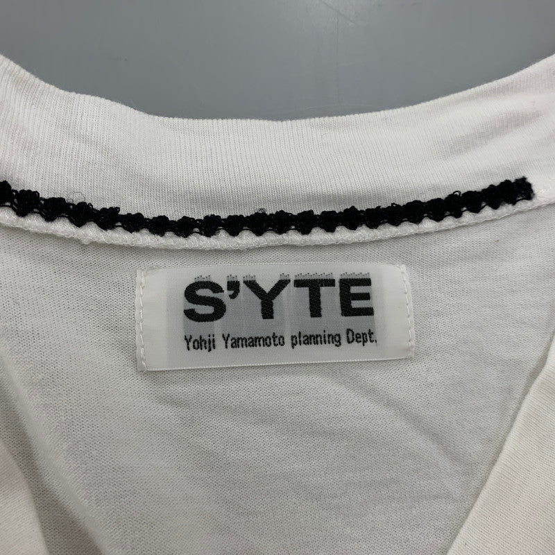 【中古品】【メンズ】 S’YTE サイト UQ-T07-018 AIRY JERSEY BLIND STITCH LAYERED LONG-SLEEVE エアリー ジャージー ブラインド ステッチ レイヤード ロングスリーブ トップス 長袖 140-260528-ya-12-izu サイズ：3 カラー：WHITE 万代Net店