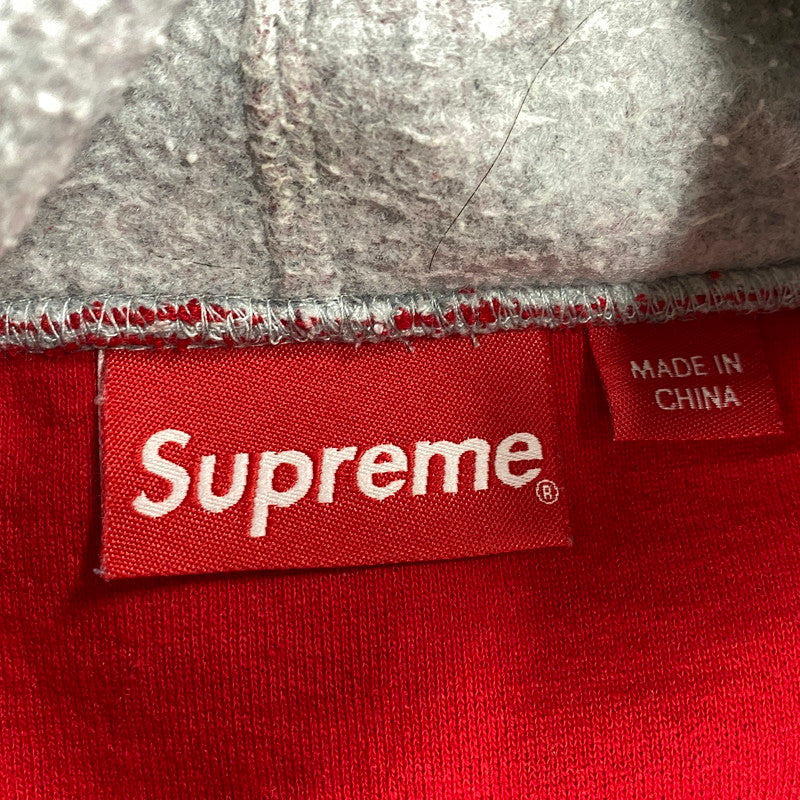 【中古品】【メンズ】 SUPREME シュプリーム INSIDE OUT BOX LOGO HOODED SWEATSHIRT インサイド アウト ボックス ロゴ フーデッド スウェットシャツ パーカー トップス 149-260523-kh-09-izu サイズ：L カラー：グレー×レッド 万代Net店