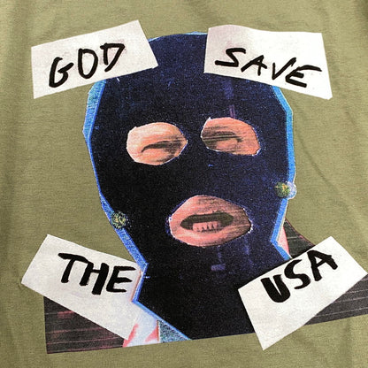 【中古美品】【メンズ】 SUPREME シュプリーム GOD SAVE US TEE ゴッド セイブ アス Tシャツ トップス 149-260523-kh-15-izu サイズ：L カラー：ライトオリーブ 万代Net店