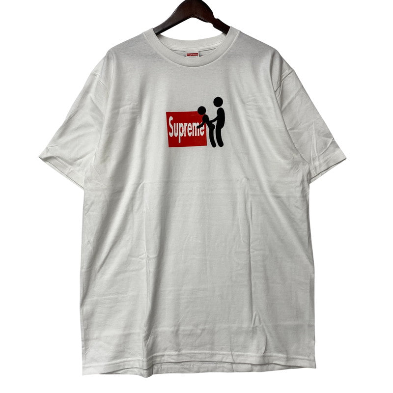 【中古美品】【メンズ】 SUPREME シュプリーム STICK TEE スティック Tシャツ トップス 149-260523-kh-13-izu サイズ：L カラー：ホワイト 万代Net店