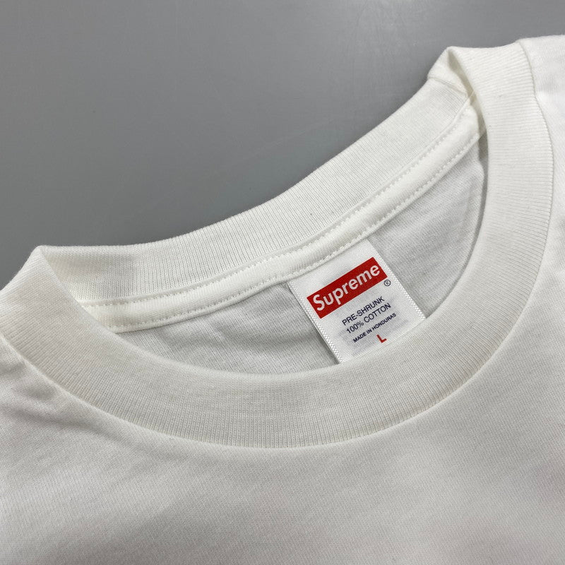 【中古美品】【メンズ】 SUPREME シュプリーム STICK TEE スティック Tシャツ トップス 149-260523-kh-13-izu サイズ：L カラー：ホワイト 万代Net店