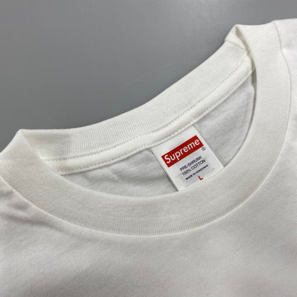 【中古美品】【メンズ】 SUPREME シュプリーム STICK TEE スティック Tシャツ トップス 149-260523-kh-13-izu サイズ：L カラー：ホワイト 万代Net店
