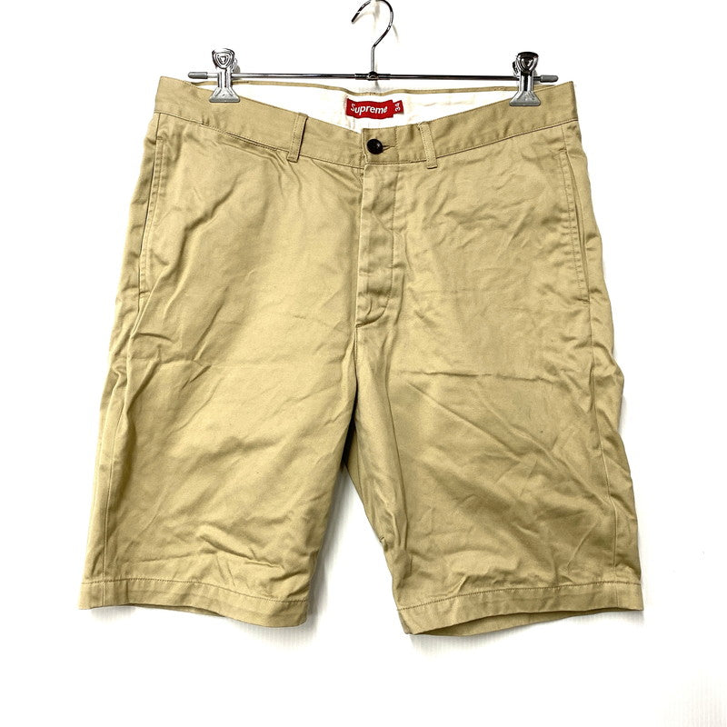【中古品】【メンズ】 SUPREME シュプリーム サテンタグ CHINO SHORTS チノ ショーツ ショートパンツ パンツ ボトムス 149-260523-kh-16-izu サイズ：34 カラー：ベージュ 万代Net店