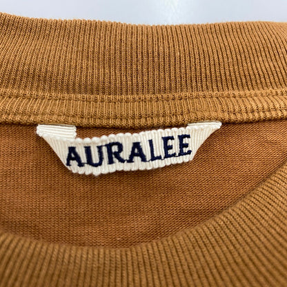 【中古品】【メンズ】 AURALEE オーラリー STAND-UP TEE A22ST01SU スタンドアップ Tシャツ 半袖 140-260610-as-09-izu サイズ：5 カラー：ブラウン 万代Net店