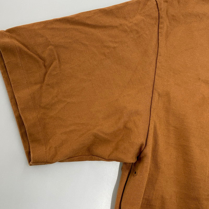 【中古品】【メンズ】 AURALEE オーラリー STAND-UP TEE A22ST01SU スタンドアップ Tシャツ 半袖 140-260610-as-09-izu サイズ：5 カラー：ブラウン 万代Net店